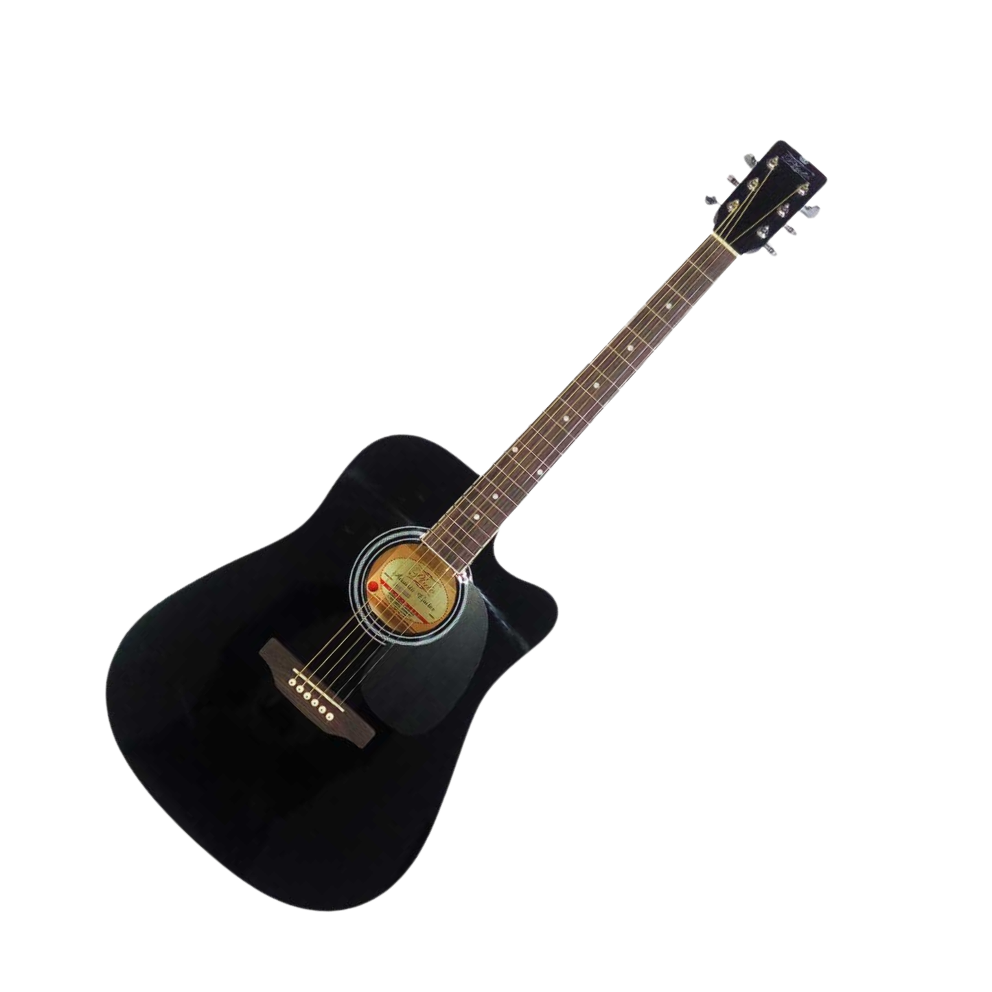 Pluto HW41C-201 41-inch Cutaway Acoustic Guitar (bLACK)