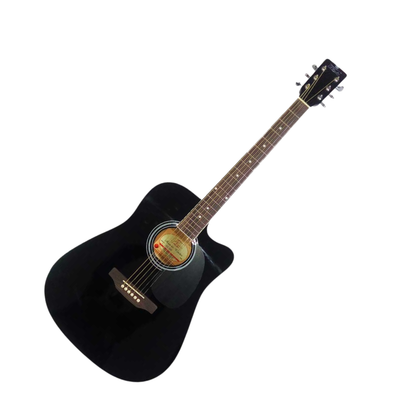 Pluto HW41C-201 41-inch Cutaway Acoustic Guitar (bLACK)