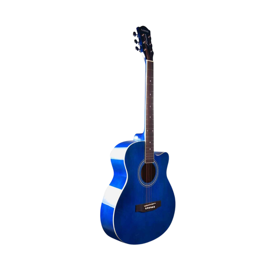 Kadence Frontier Series Blue Matt Acoustic Guitar