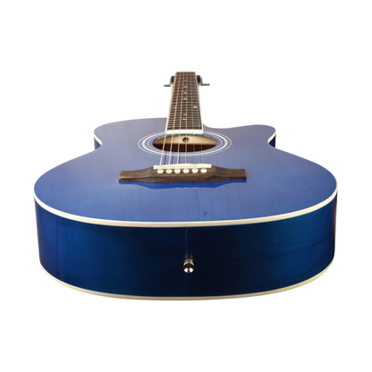 Kadence Frontier Series Blue Acoustic Guitar