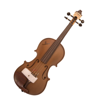 FirstOctave Special Maple Striped Model Violin Dark Brown Matt
