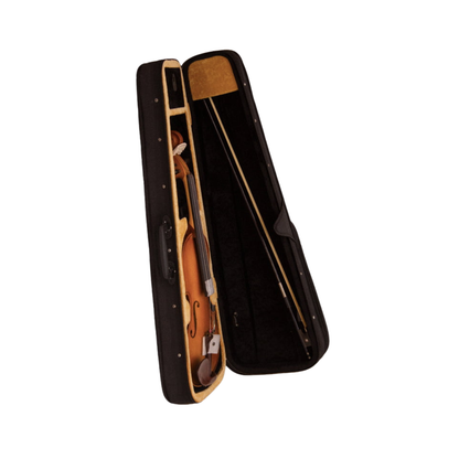 FirstOctave Special Maple Striped Model Violin Light Brown Glossy