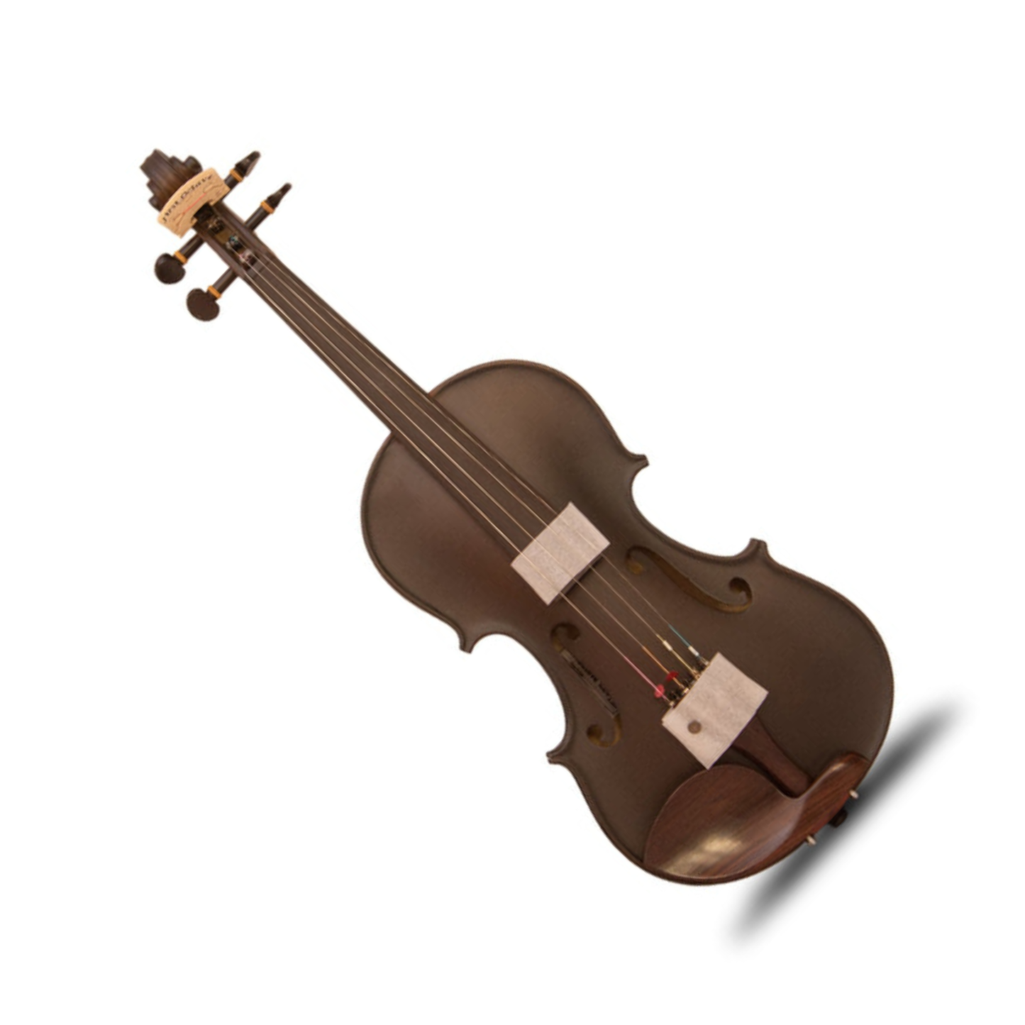 FirstOctave Special Maple Dotted Model Violin Dark Chocolate Matt