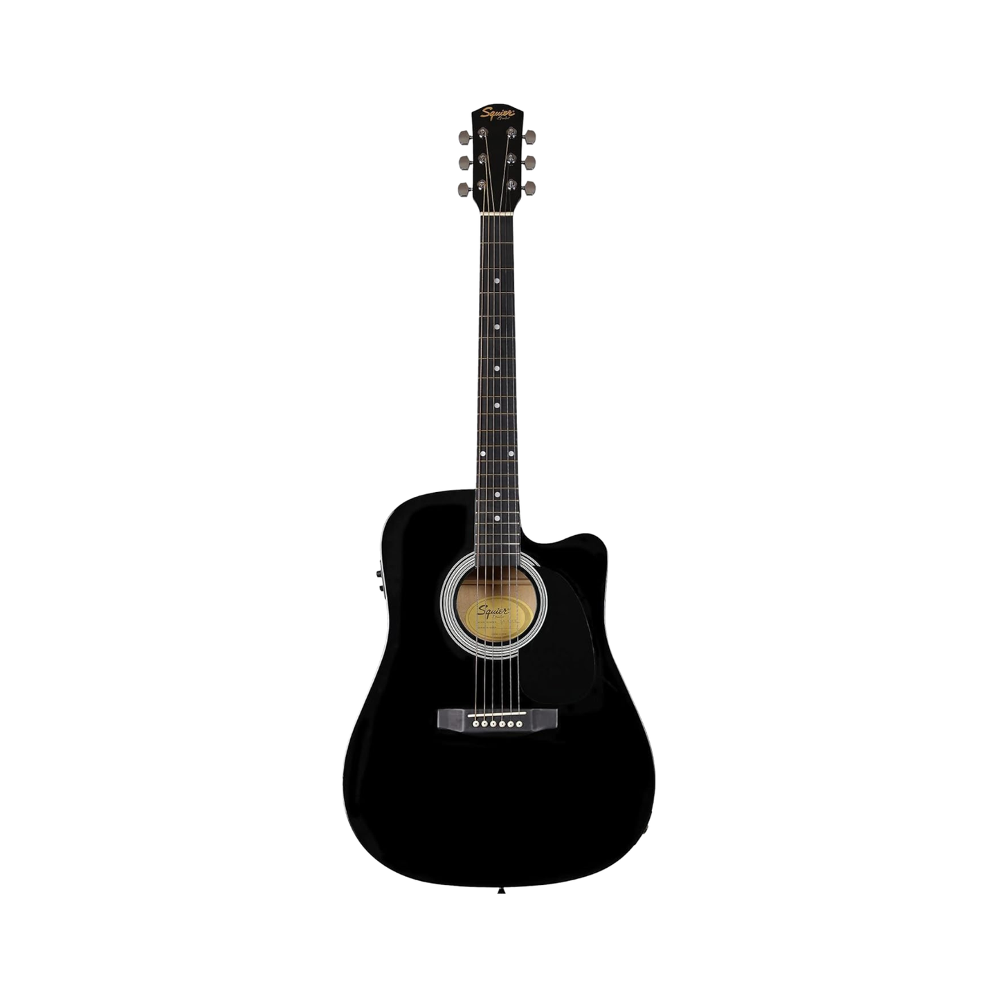 Fender SA-105CE Black Semi-Acoustic Guitar