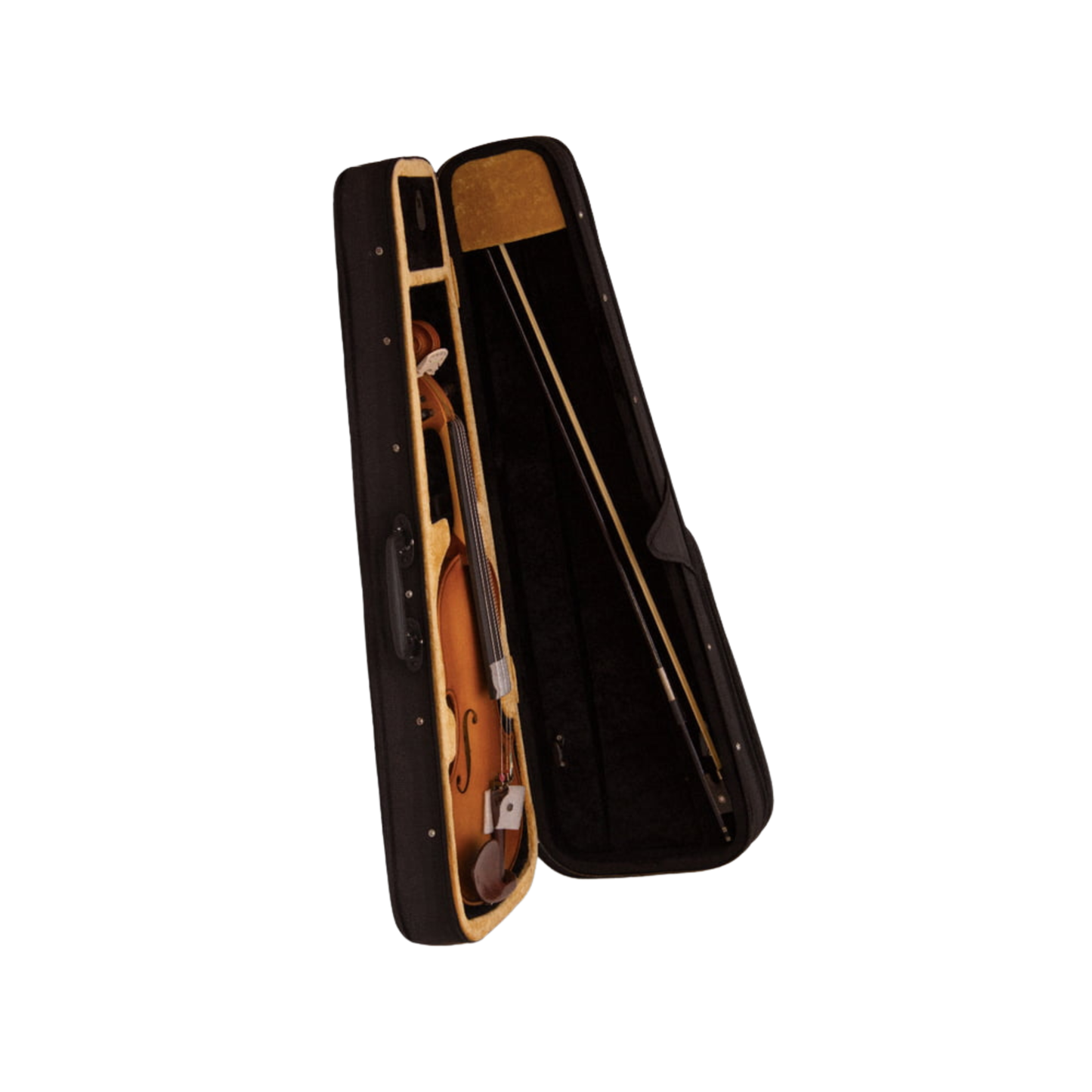 FirstOctave Maple Striped Model Violin Light Brown Matt