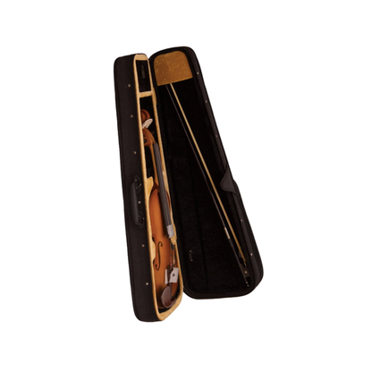 FirstOctave Maple Striped Model Violin Light Brown Matt