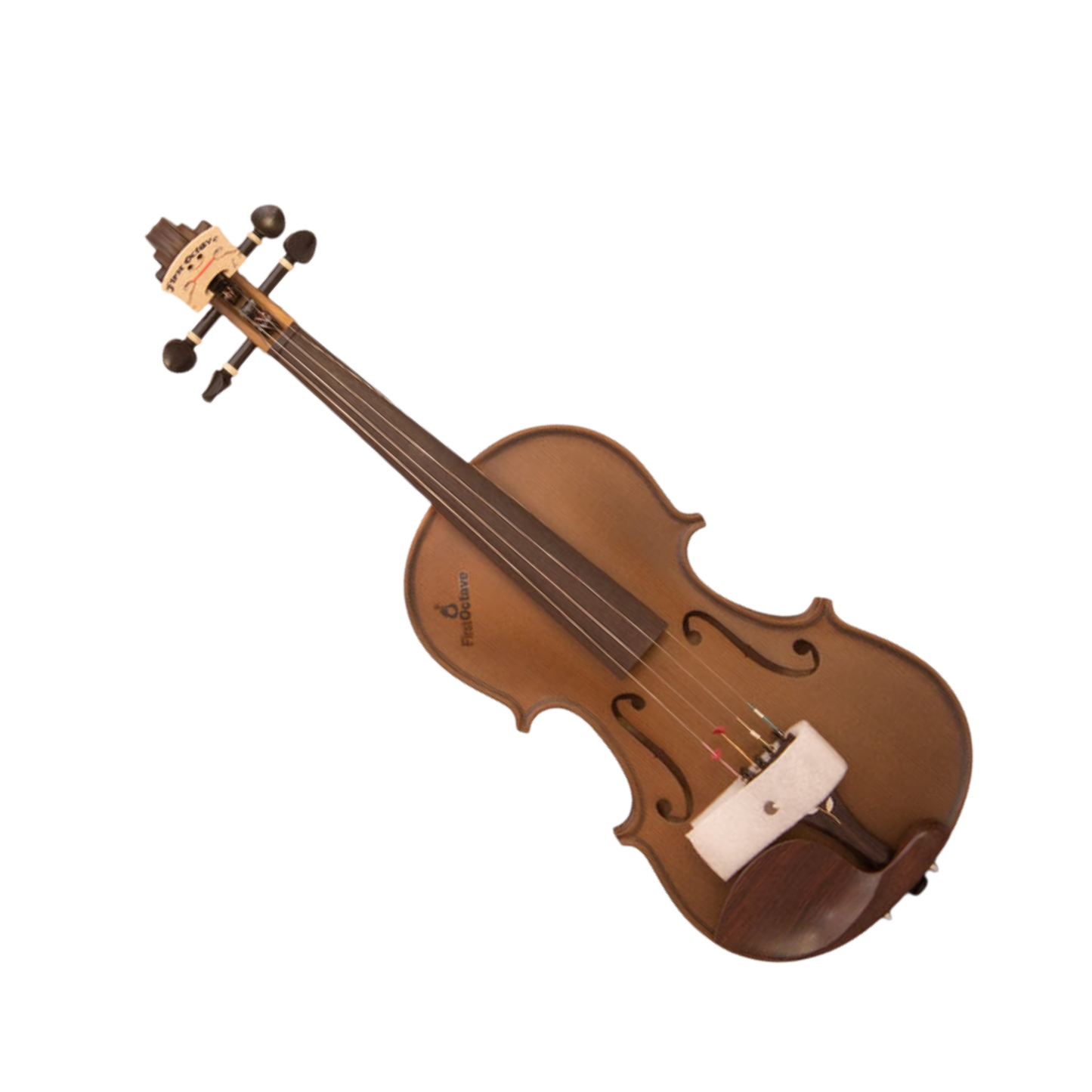 FirstOctave Special Maple Striped Model Violin Dark Brown Matt