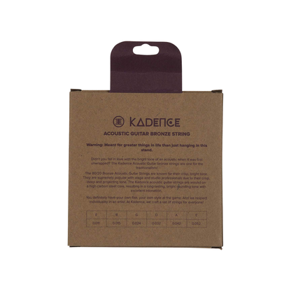 Kadence Bronze Acoustic Guitar String Set