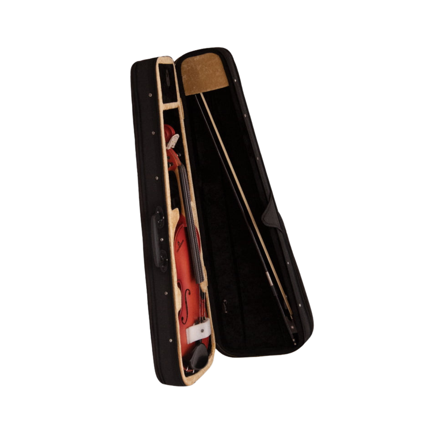 FirstOctave Special Maple Striped Model Violin Red Matt