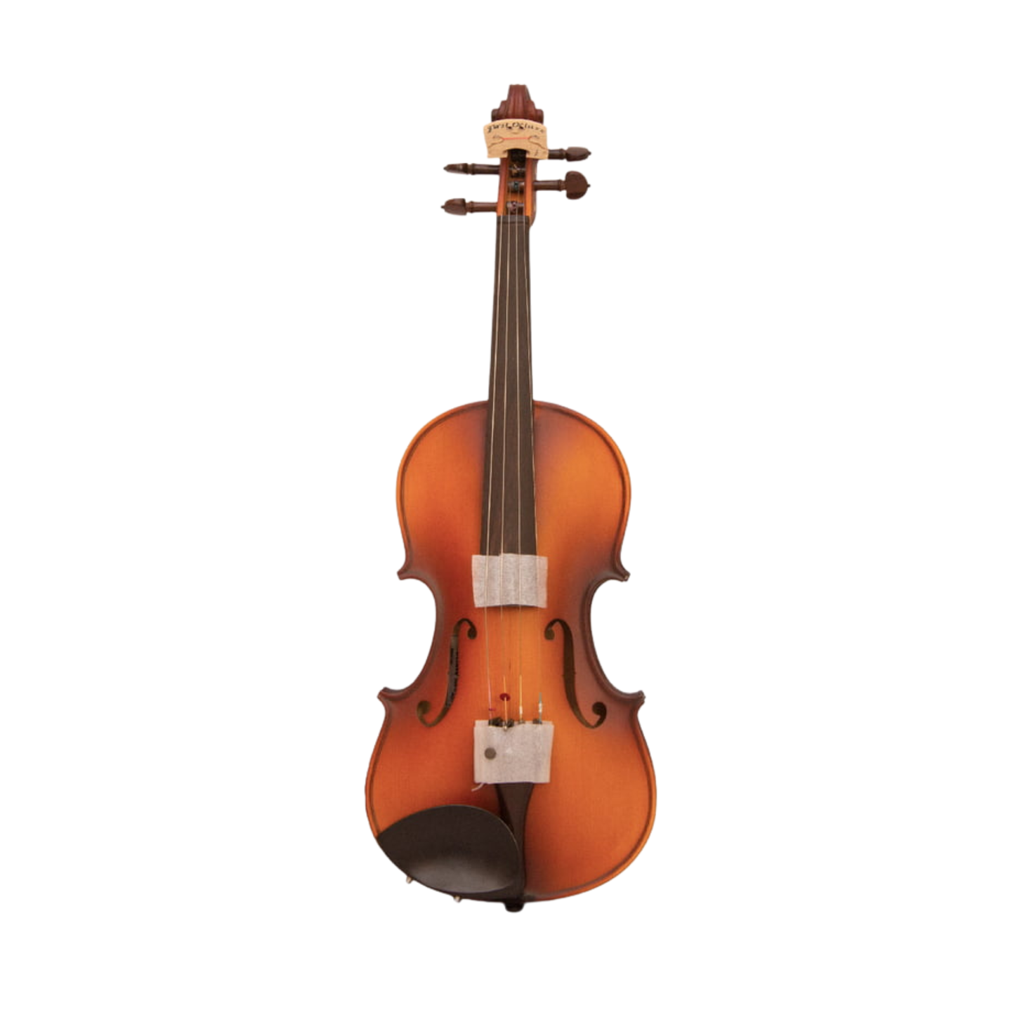 FirstOctave Special Maple Striped Model Violin Light Brown Glossy