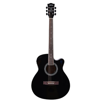Kadence Frontier Black, Semi-Acoustic 40″ EQ Guitar