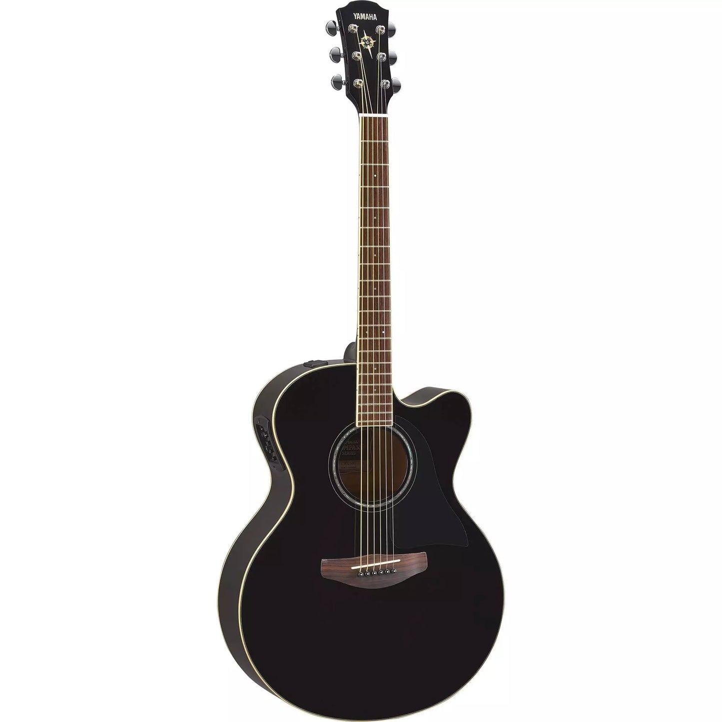 Yamaha CPX600 Medium Jumbo Black Acoustic-Electric Guitar With Bag
