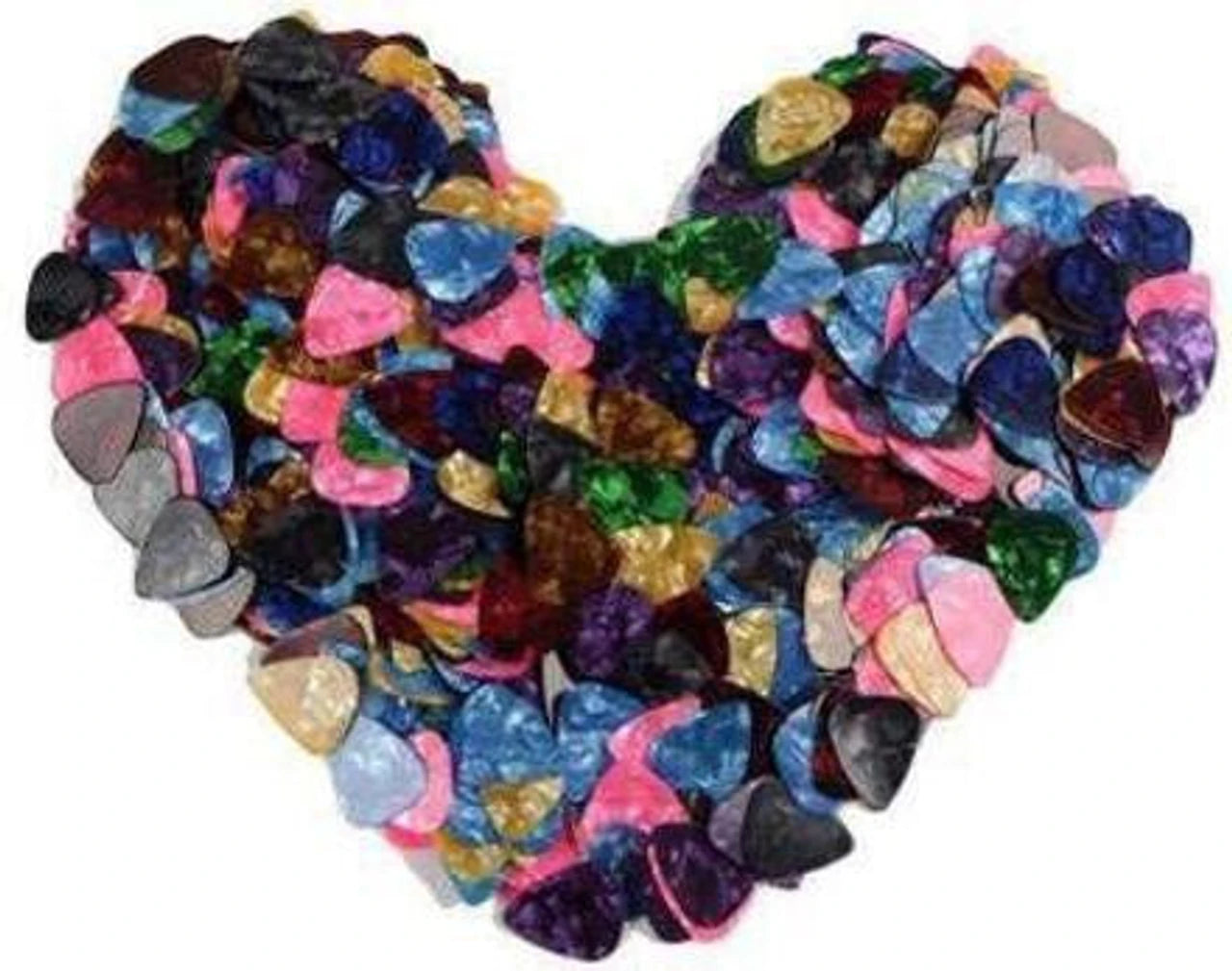 Pack of 100 Multicolor Guitar Picks