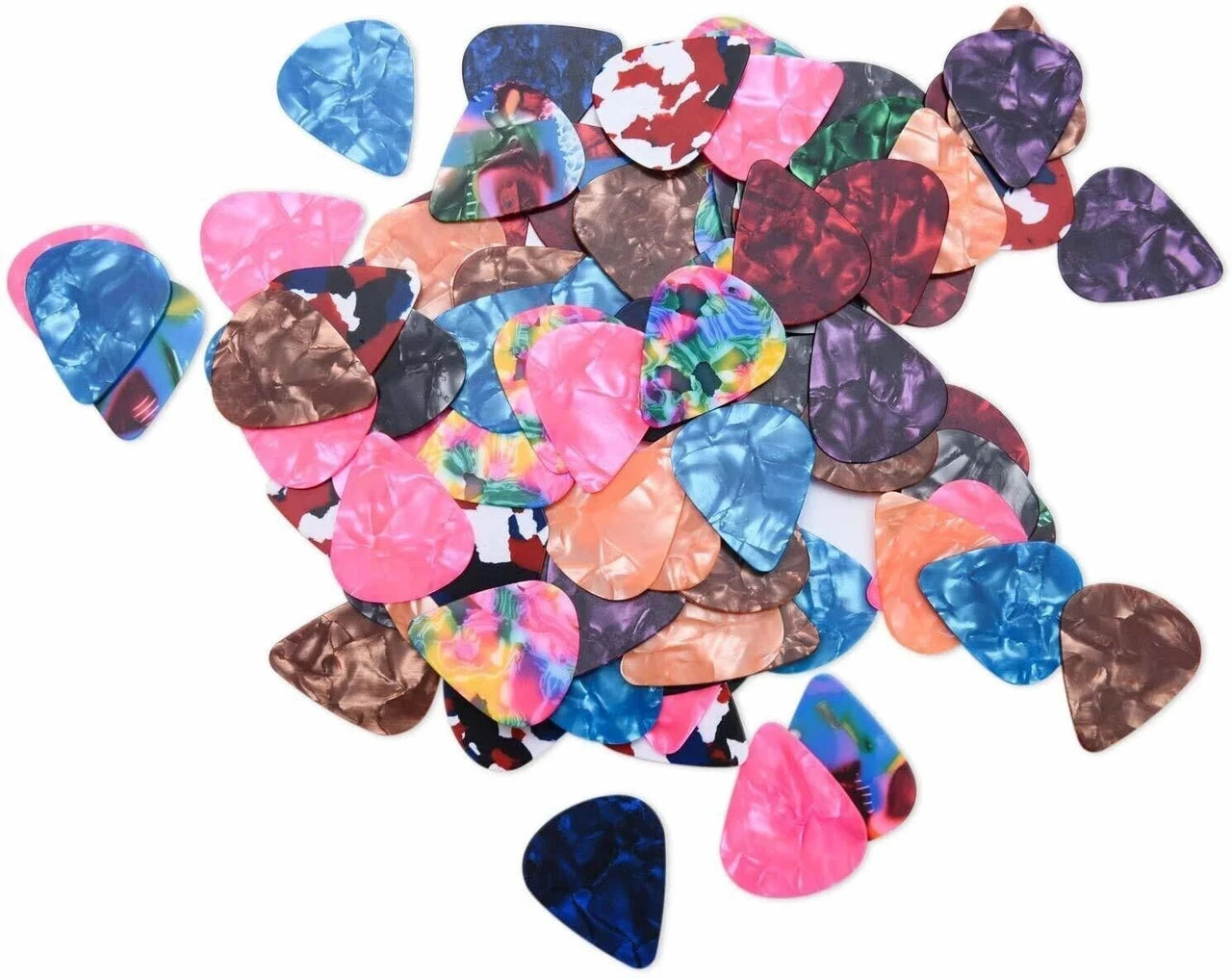 Pack of 100 Multicolor Guitar Picks