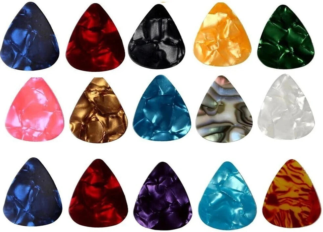 Pack of 100 Multicolor Guitar Picks