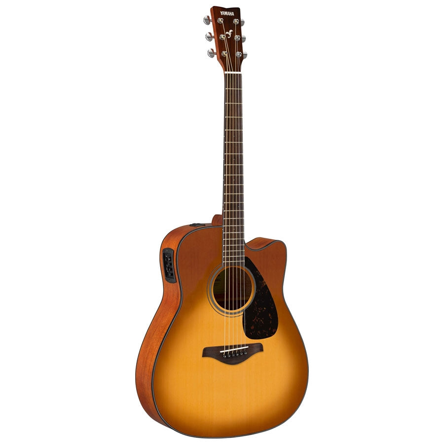 Yamaha FGX800C Solid Top Cutaway Acoustic-Electric Guitar, Dreadnough, Sand Burst