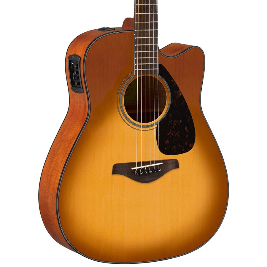 Yamaha FGX800C Solid Top Cutaway Acoustic-Electric Guitar, Dreadnough, Sand Burst