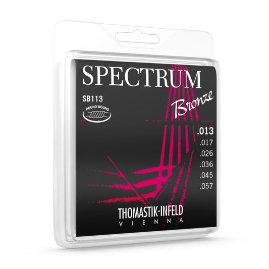 Thomastik-Infeld SB113 Acoustic Guitar Strings, Spectrum Series 6 String Set (13-57) E, B, G, D, A, E