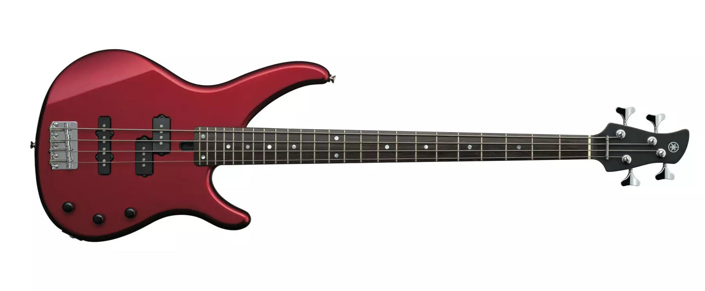 Yamaha TRBX174 TRBX Series Electric Bass Guitar, Metallic Red
