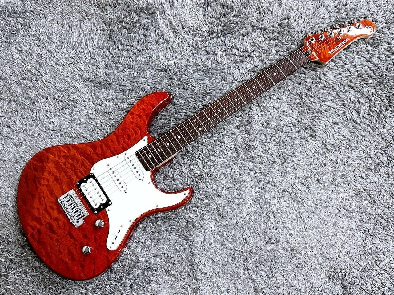 美品YAMAHA PACIFICA212VQM CMB CaramelBrown 美品YAMAHA